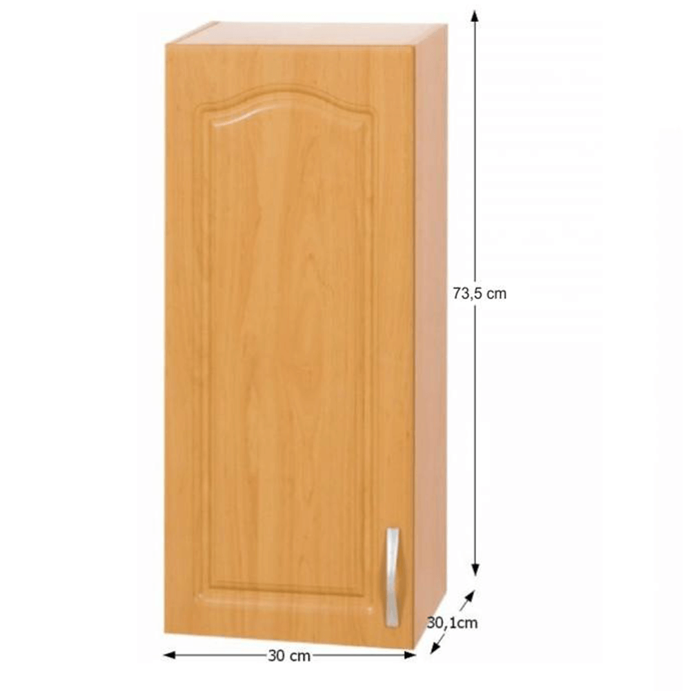Horná skrinka, jelša, ľavá, LORA MDF NEW KLASIK W30/735 - Image 3