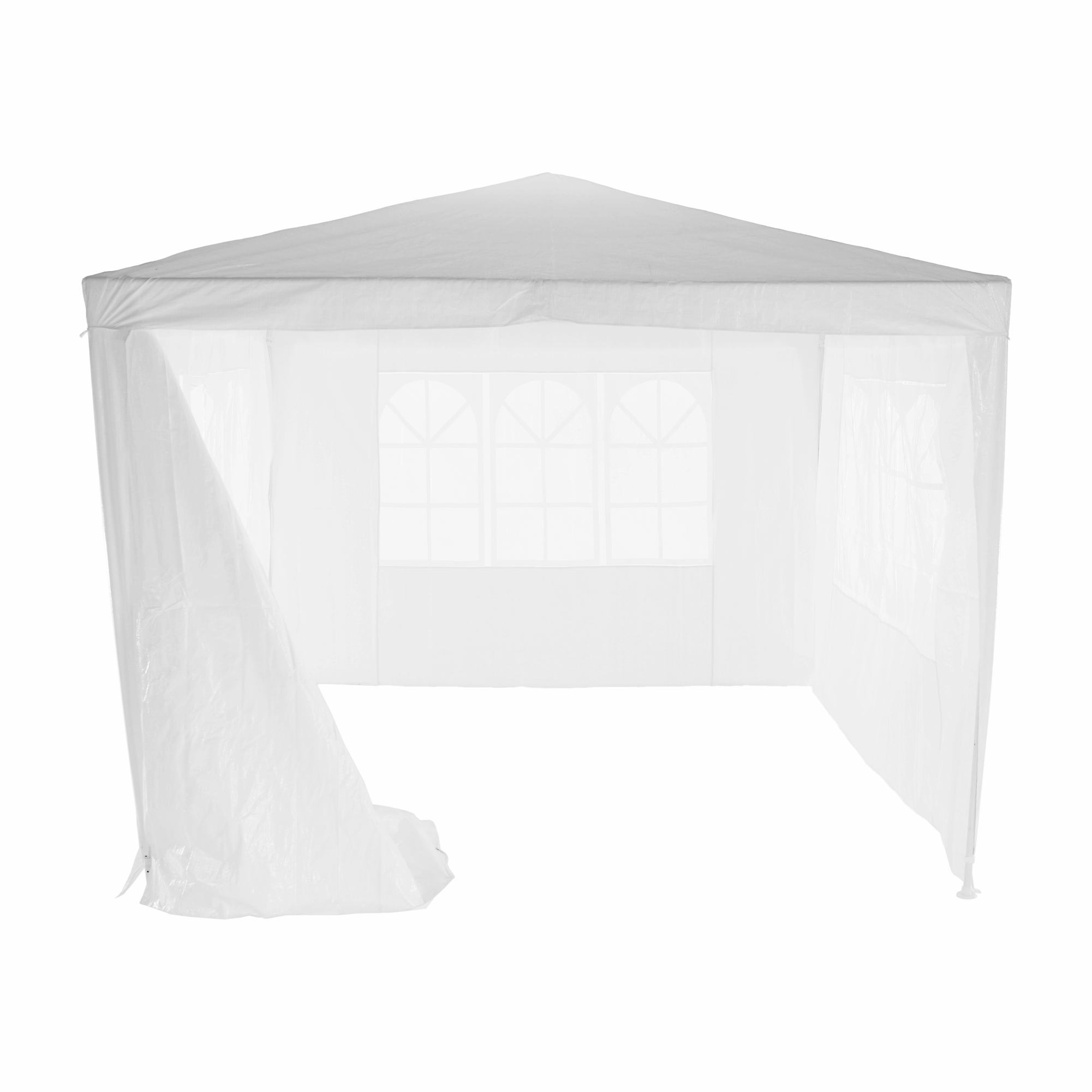 Záhradný párty stan, biela, 3x3 m, TEKNO TYP 1 + 4 bočné strany - Image 19
