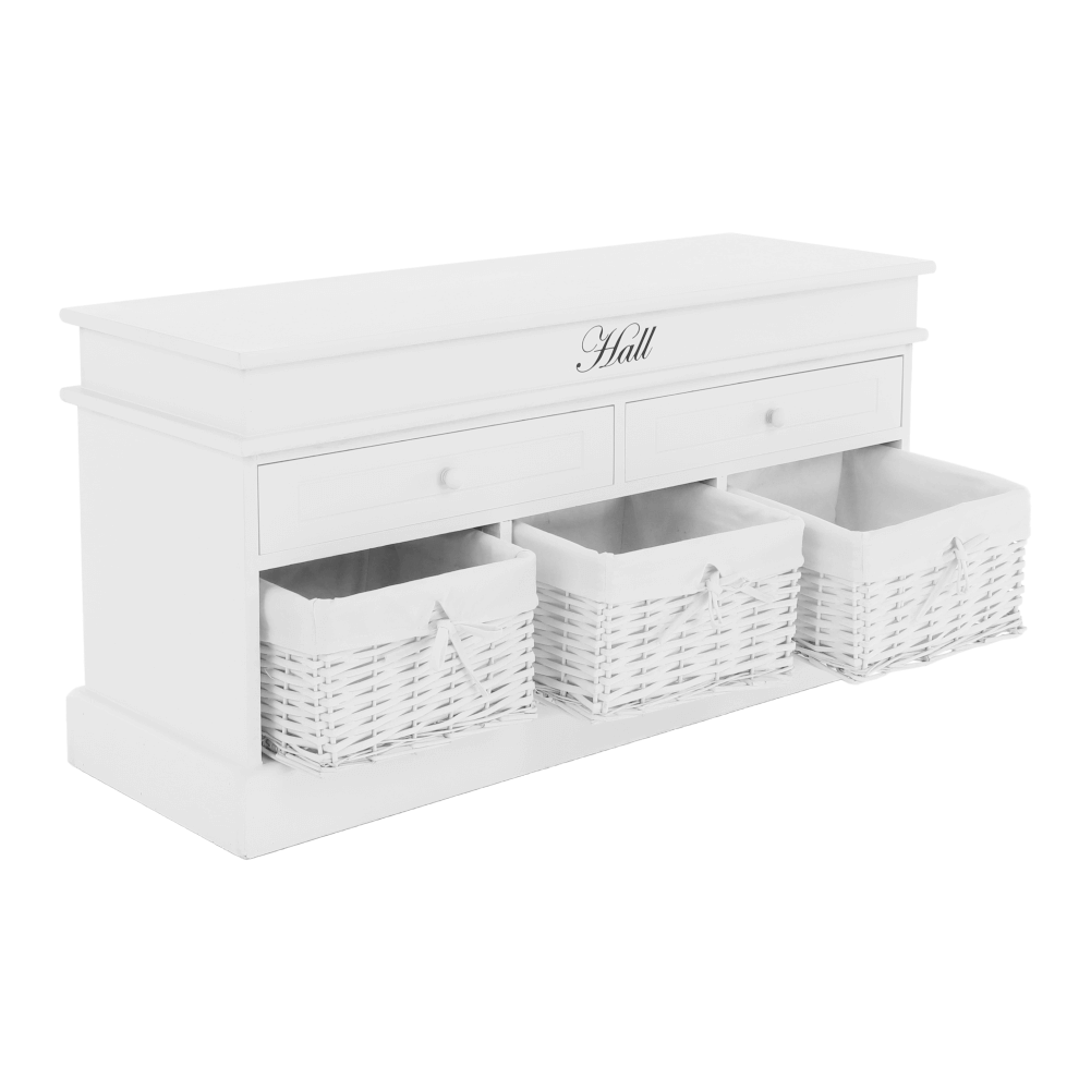 Lavica s úložným priestorom, biela, BLANCO SY1232 - Image 10