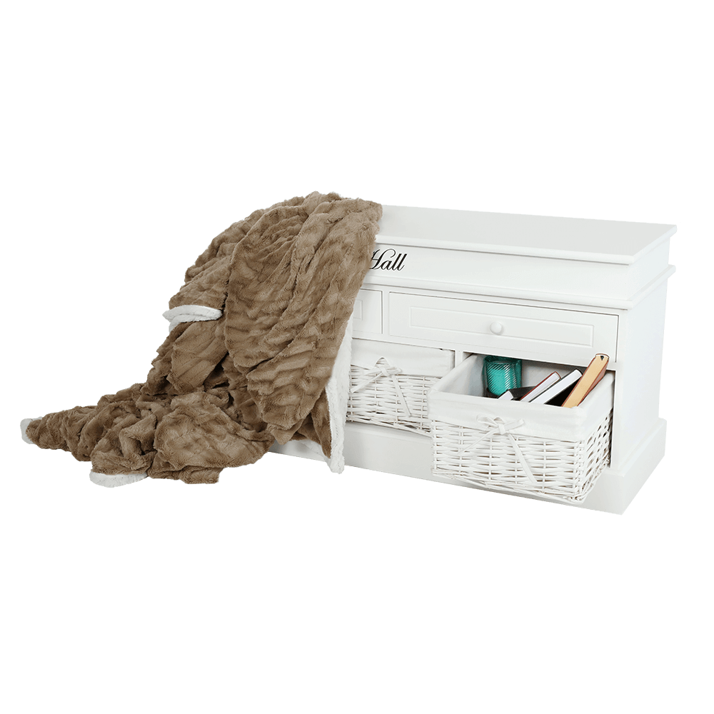 Lavica s úložným priestorom, biela, BLANCO SY1232 - Image 3