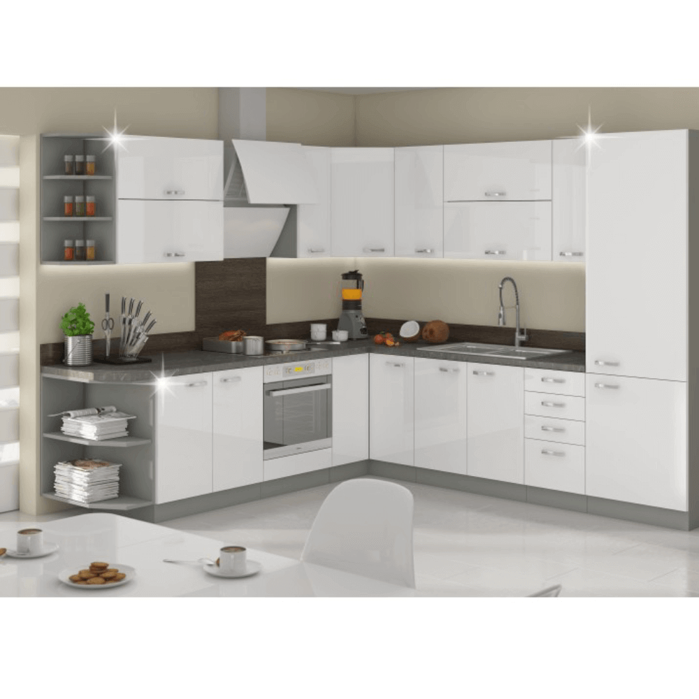 Skrinka dolná, biela vysoký lesk, PRADO 60 DG BB - Image 4